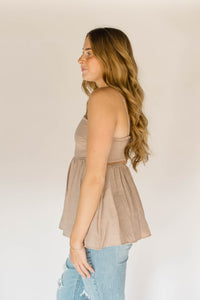 BABYDOLL CAMI WITH OPEN BACK DETAIL