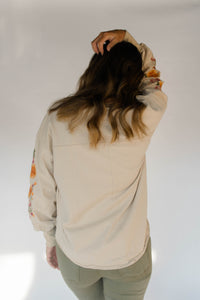 EMBROIDERED GARMENT WASHED PULLOVER